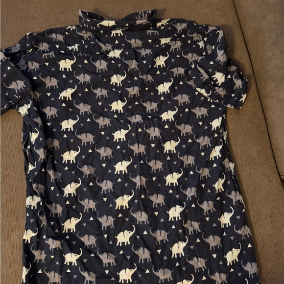 Kids' Elephant Print Shirt - Navy - Picture 1 of 3